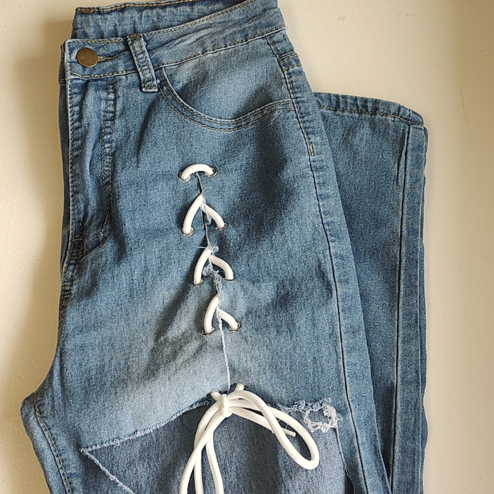 Denim Distressed Jeans